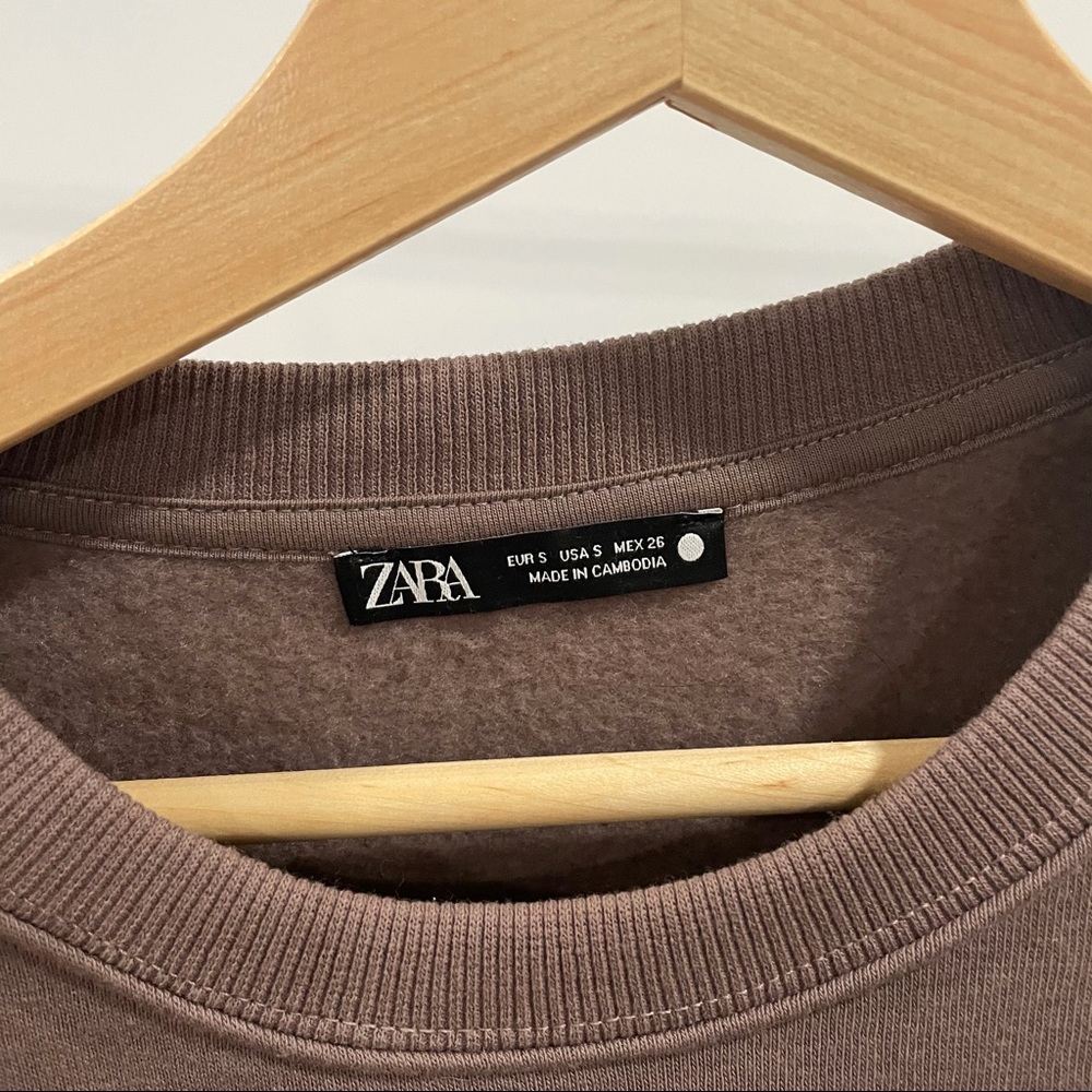Zara taupe sweatshirt - Picture 9 of 13